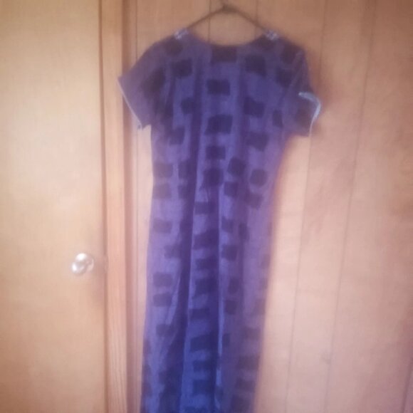 Rajul Women's Blue Short Sleeve Maxi Dress Size M - Picture 5 of 5